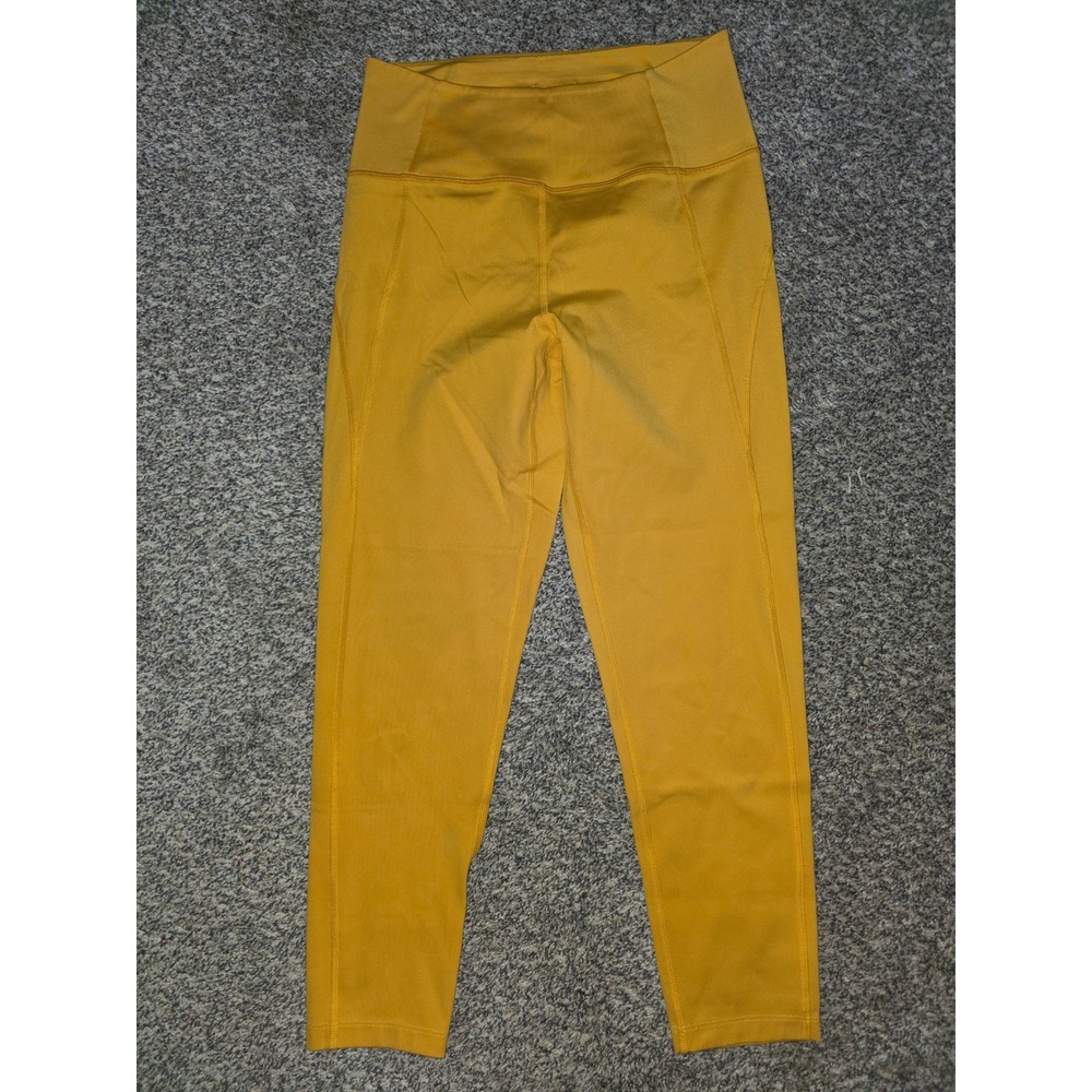 Girlfriend Collective Mustard Yellow Compressive High Rise Leggings Size M #4008